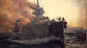 William Lionel Wyllie First Battle Cruiser Squadron oil painting